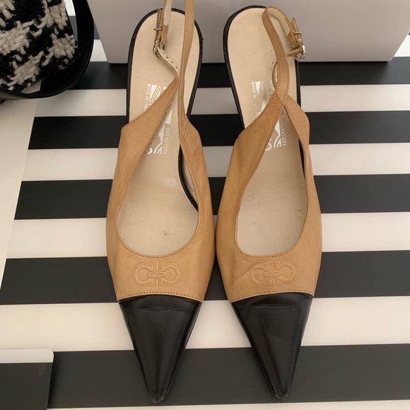 COPY - Salvatore Ferragamo Cap Toe Slingback - Picture 2 of 6